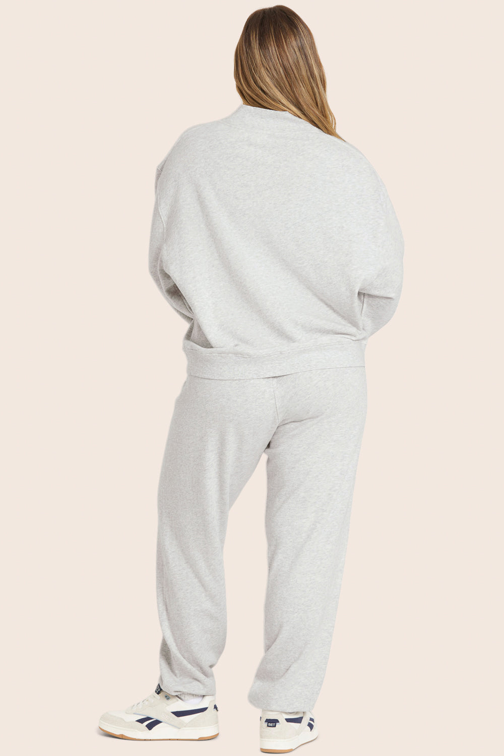 Set klassische Vintage-Jogginghose – Heather Grey