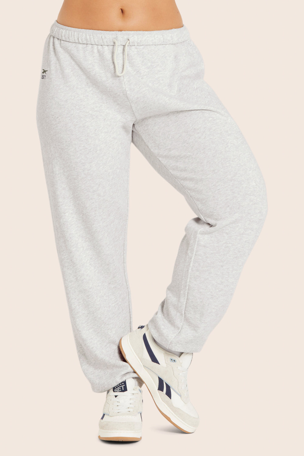 Set klassische Vintage-Jogginghose – Heather Grey