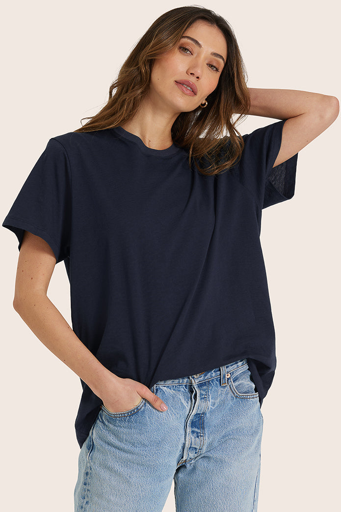Klassisches Daily Boyfriend-T-Shirt aus Baumwolle – Spades