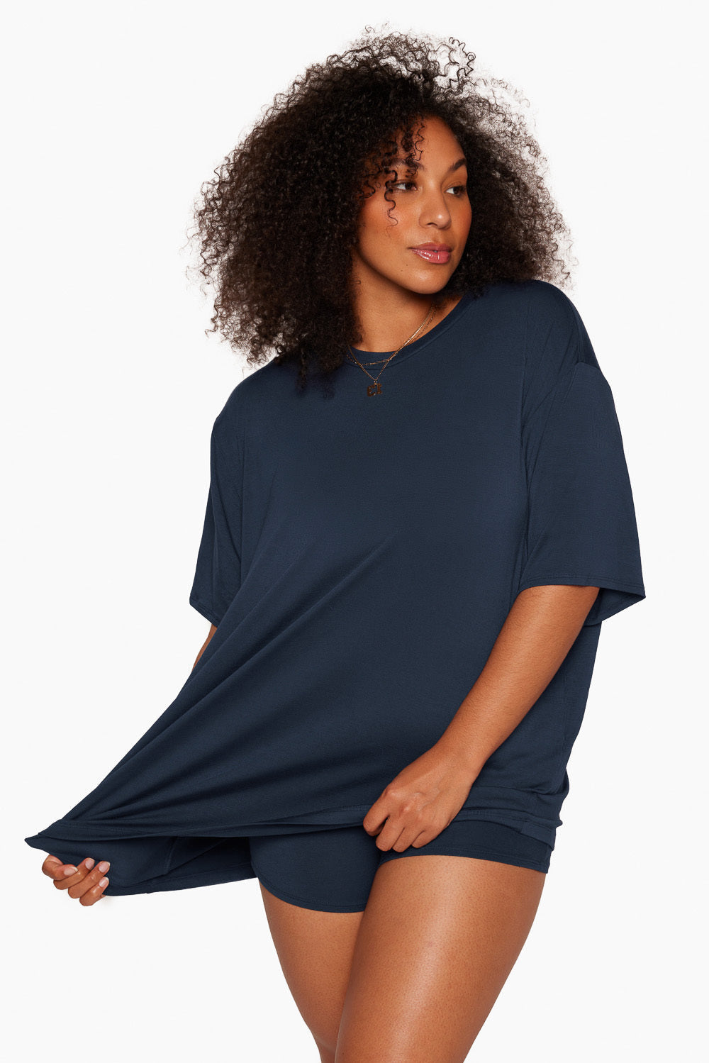 Sleep-Oversize-Boyfriend-Schlaf-T-Shirt – Oxford