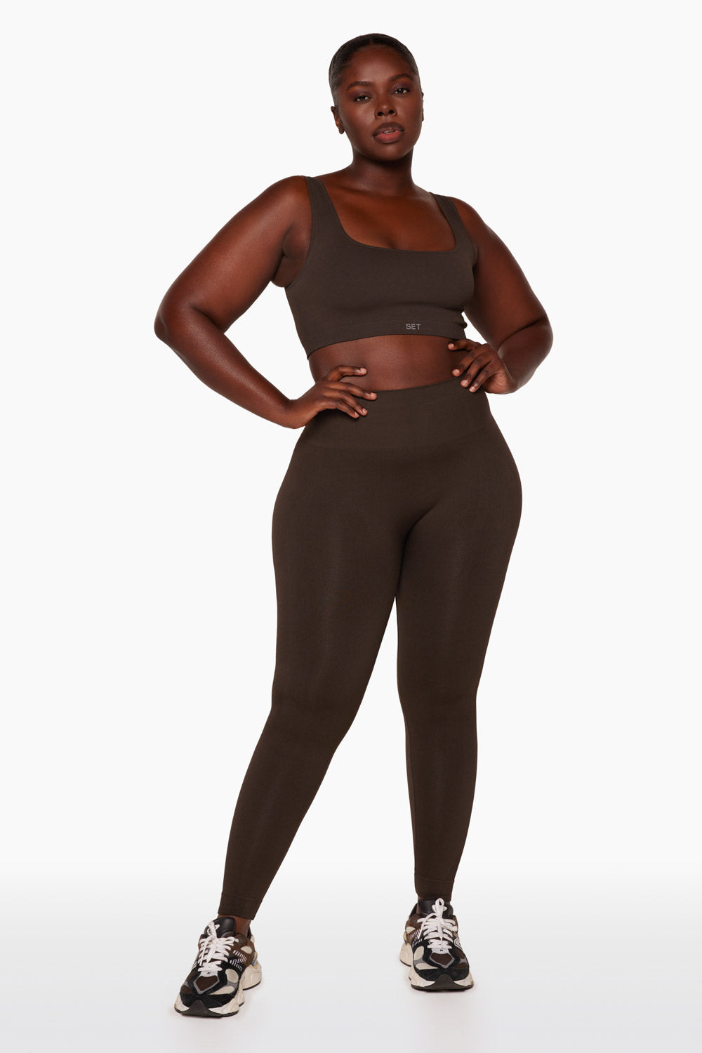 Power-Leggings – Espresso