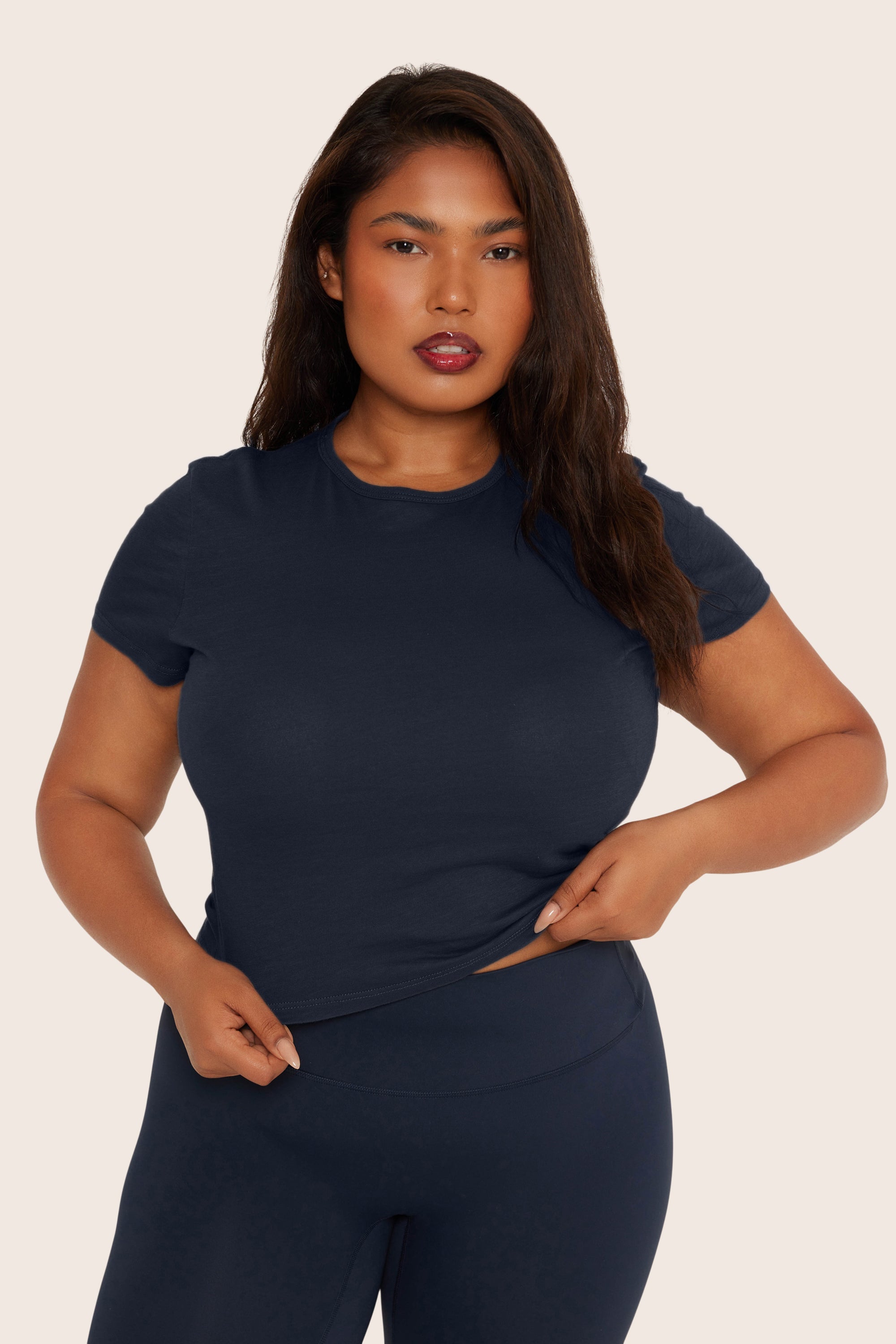 Klassisches Tages-T-Shirt aus Baumwolle – Oxford